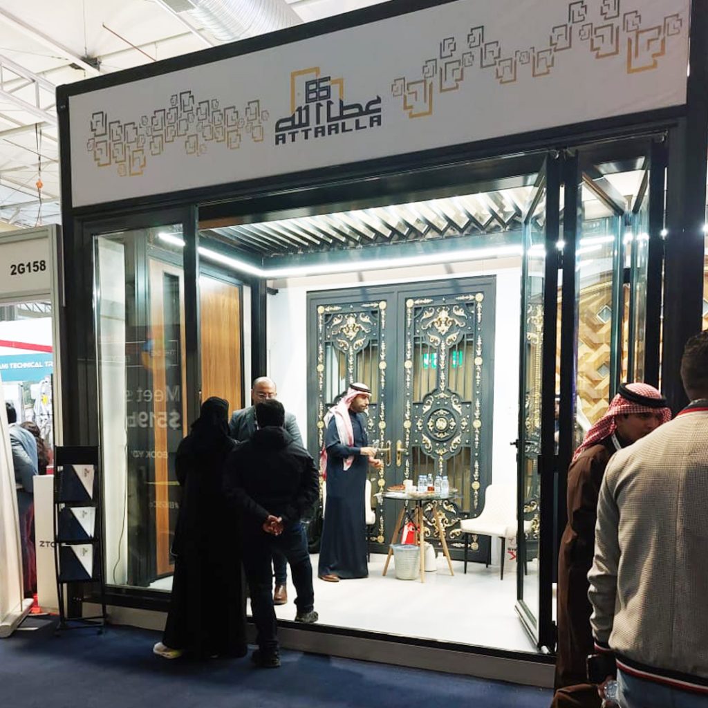 The first day at the Atallah booth in the  Big 5 Saudi exhibition